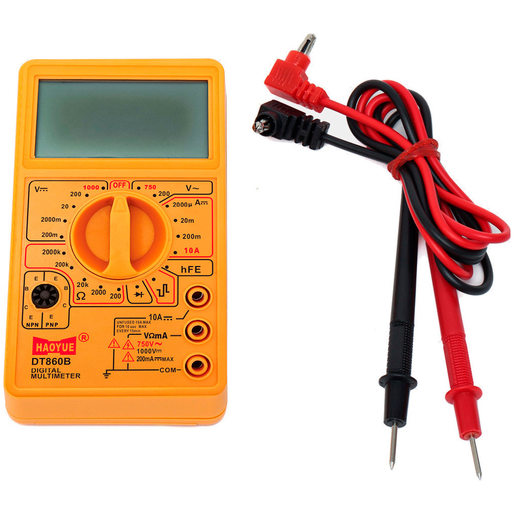 Цифровий мультиметр HAOYUE DT-860D, щупи, Box (HAOYUE DT-860D) - зображення 3