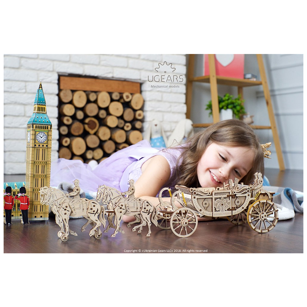 Конструктор Ugears Королівська карета (70050) - зображення 6