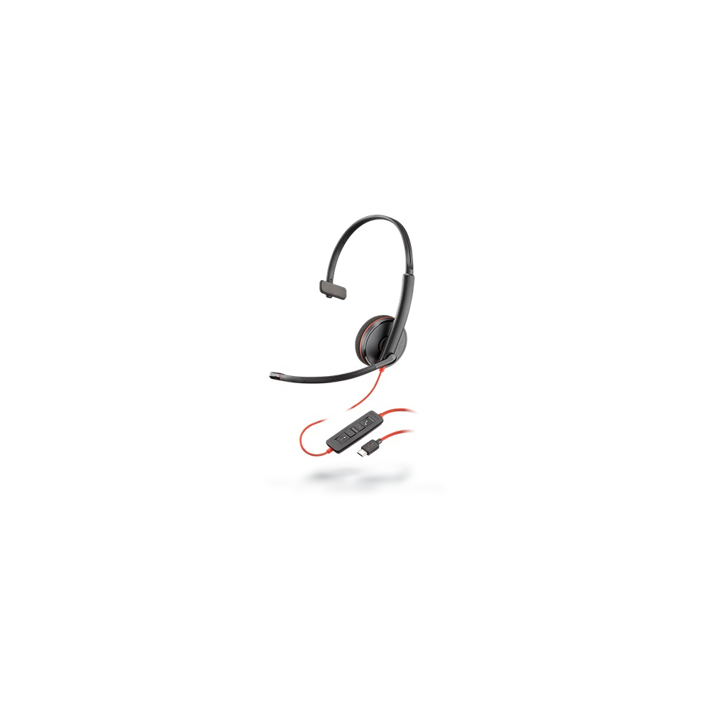 Навушники Plantronics Blackwire C3210 USB-C (mono) (209748-201) - зображення 1