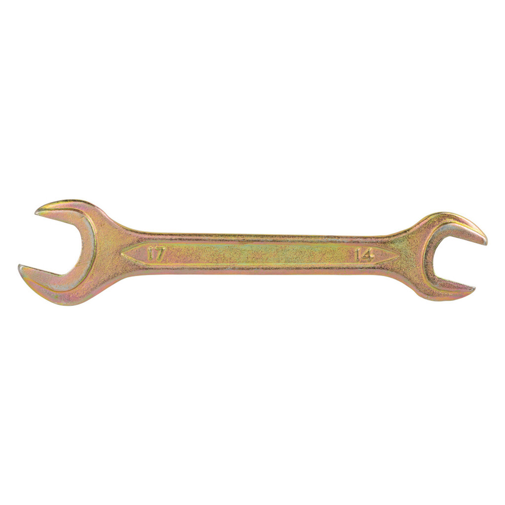 Ключ Sigma ріжковий 14x17мм жовтий цинк (6025171) - зображення 1