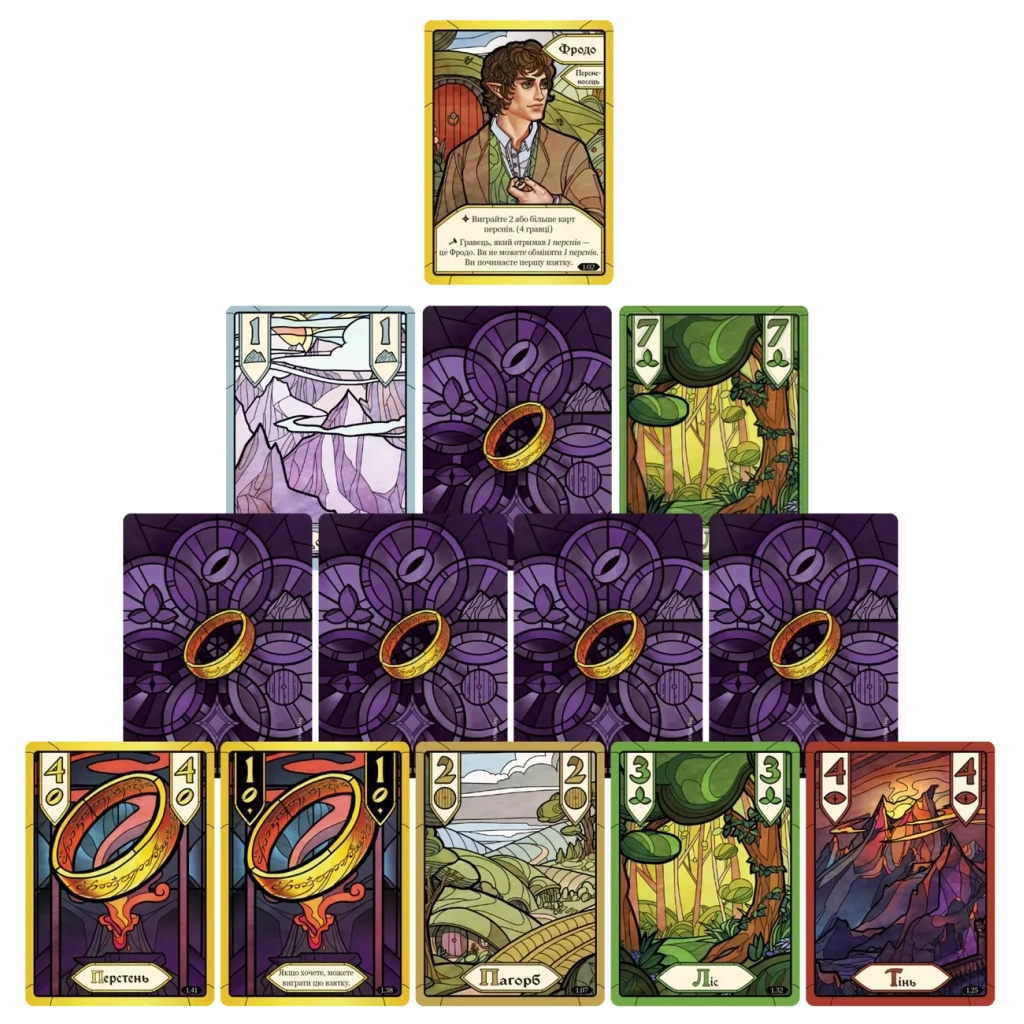 Настільна гра Geekach Games Братство Персня. Карткова гра (The Fellowship of the Ring The Trick Taking Game) (укр.) (GKCH224fs) - зображення 5