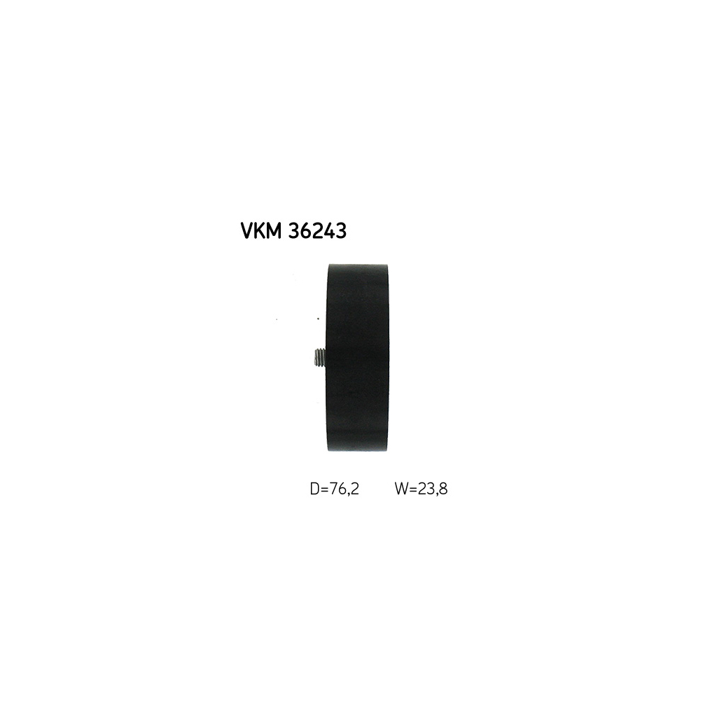 Ролик натягувача ременя SKF VKM 36243 - зображення 3