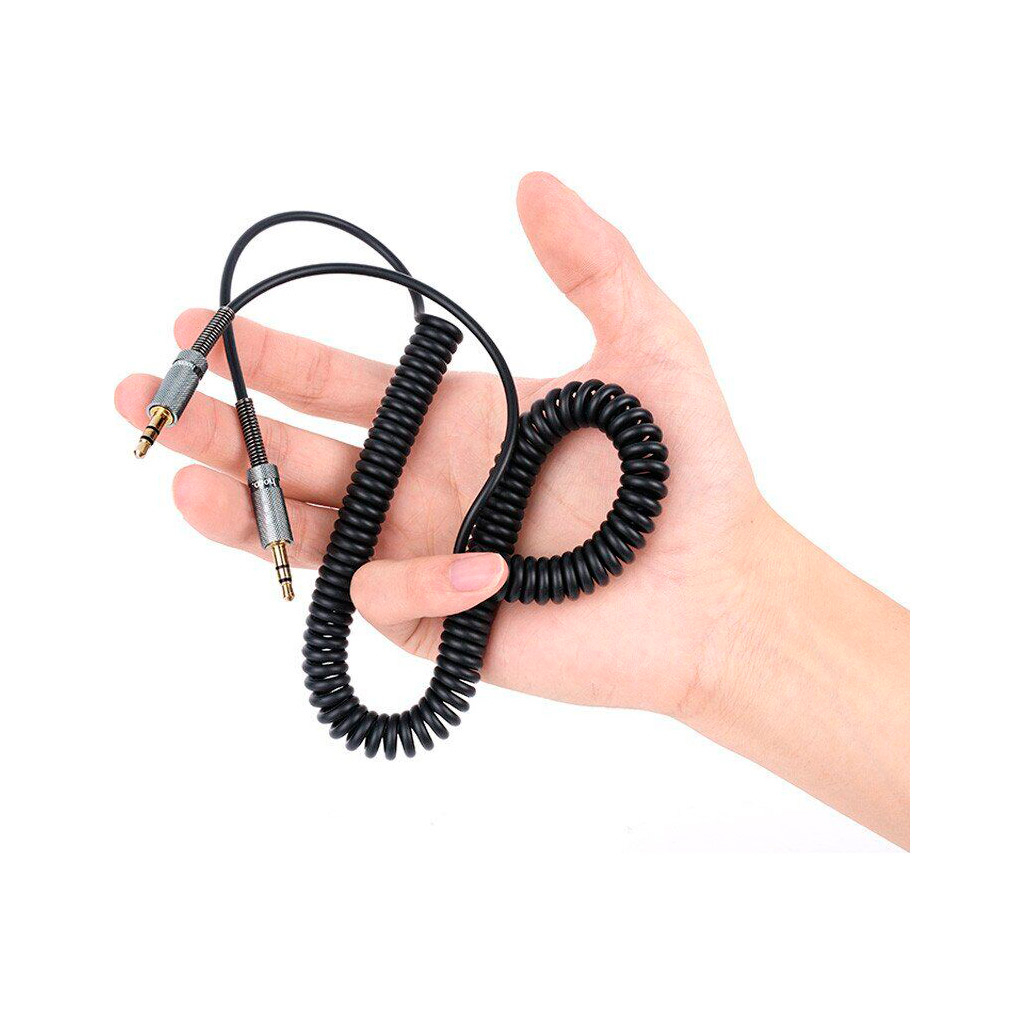 Кабель мультимедійний 3.5mm M to 3.5mm M 3.0m Black HOCO (6942007631235) - изображение 5