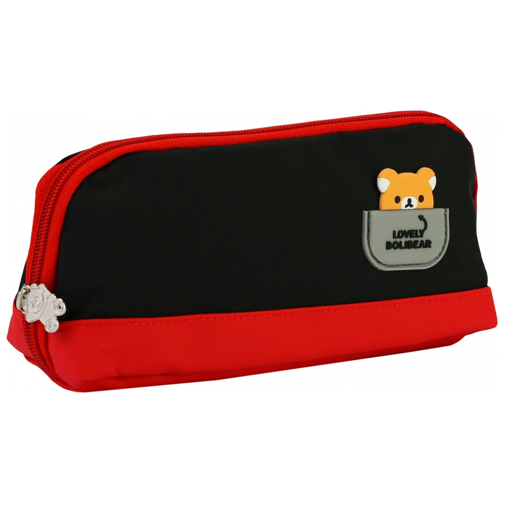 Пенал Cool For School 1 відділення Чорний (B-8694-black) - зображення 1