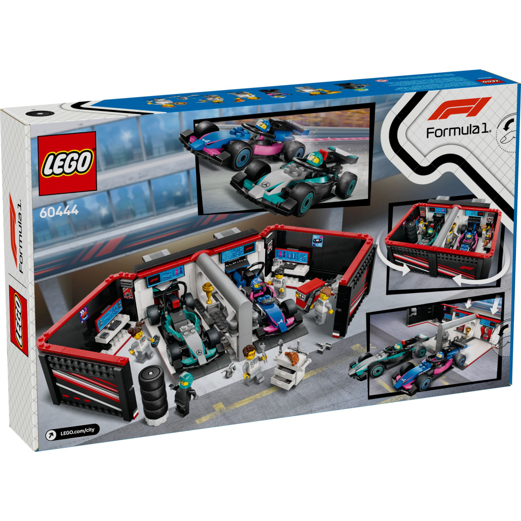 Конструктор LEGO City Гараж F1 та автомобілі Mercedes-AMG і Alpine (60444) - зображення 7