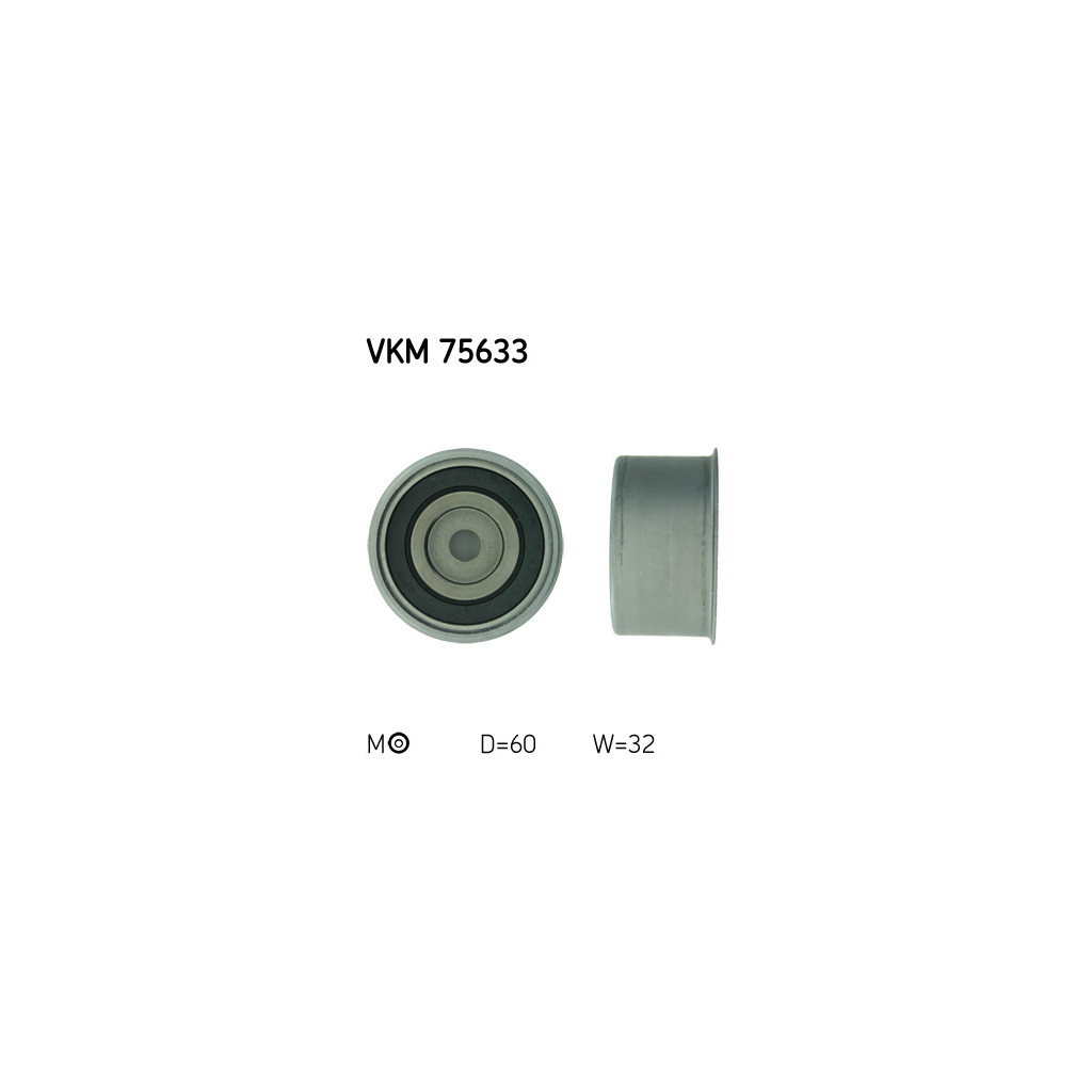 Ролик натягувача ременя SKF VKM 75633 - зображення 1