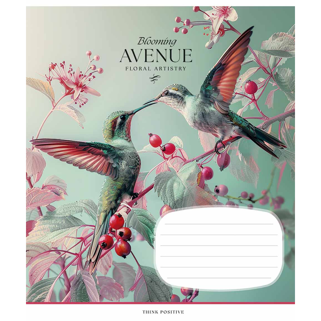 Зошит Школярик Blooming avenue 18 аркушів лінія (018-3553L) - зображення 5