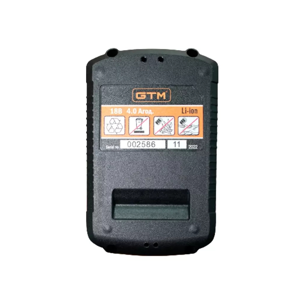 Акумулятор до електроінструменту GTM B18V/4Аh Li-Ion, 18В (B18V/4Аh) - зображення 2
