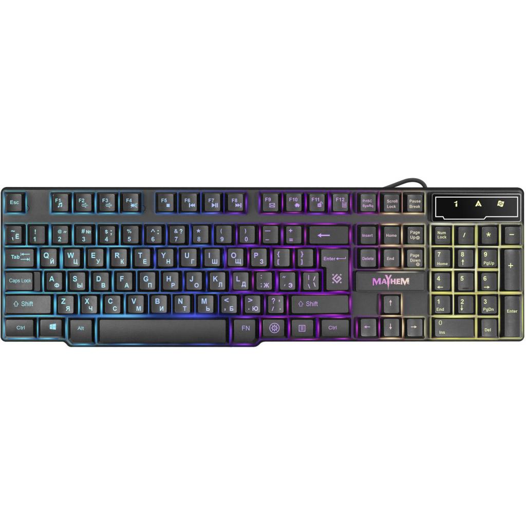 Клавіатура Defender Mayhem GK-360DL RU RGB backligh (45360) - зображення 1