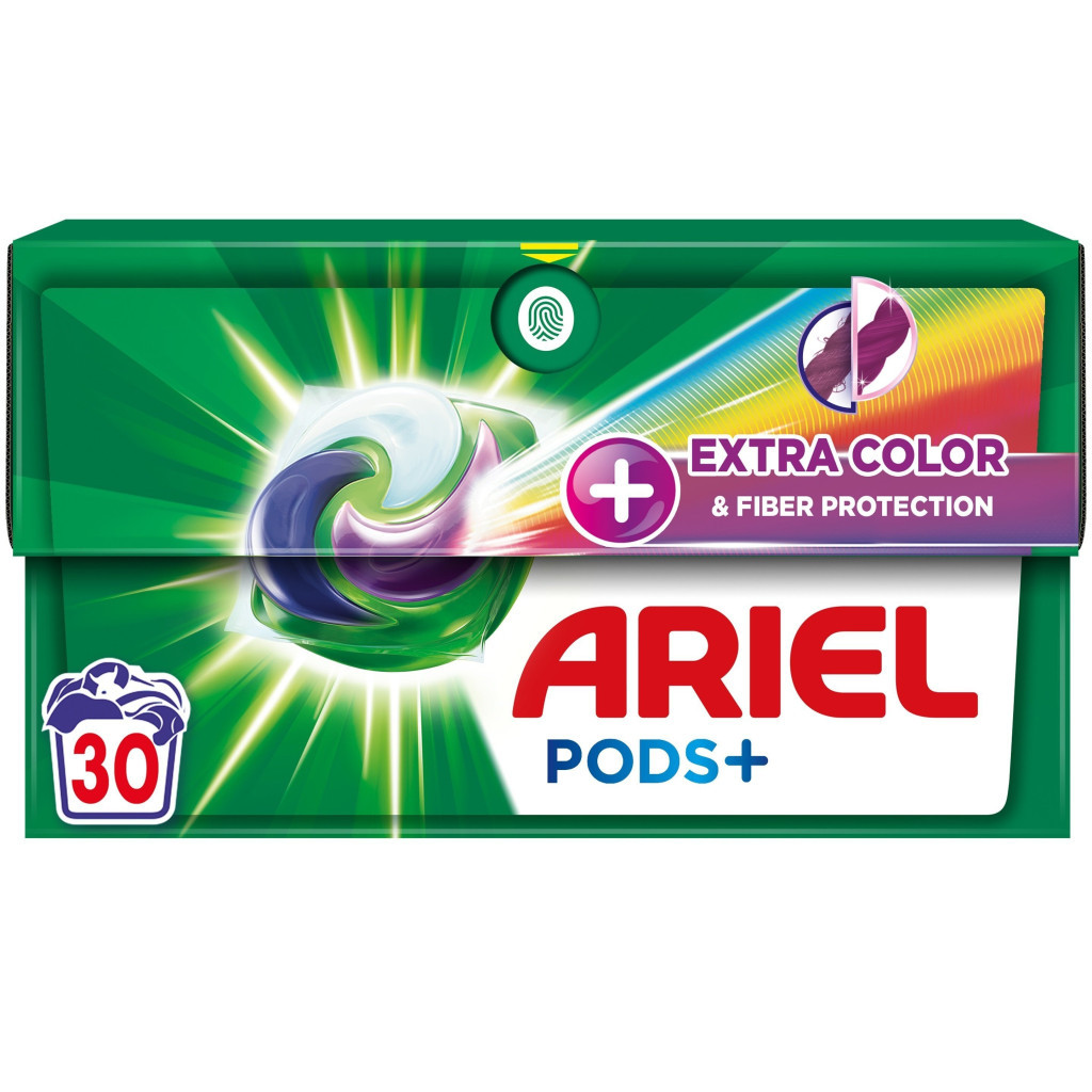 Капсули для прання Ariel Pods + Екстра захист Кольору та Волокон 30 шт. (8001090802873) - зображення 1
