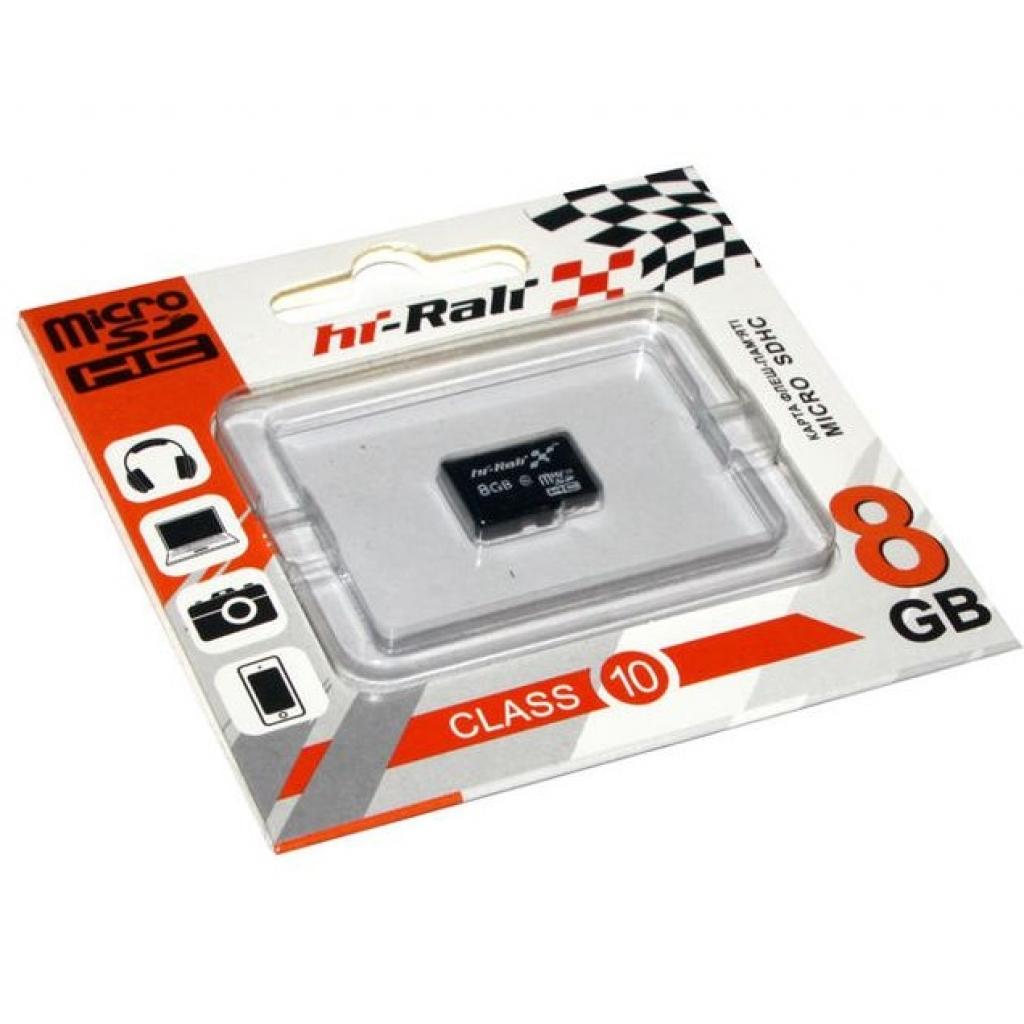 Карта пам'яті Hi-Rali 8GB microSD class10 (HI-8GBSDCL10-00) - зображення 1