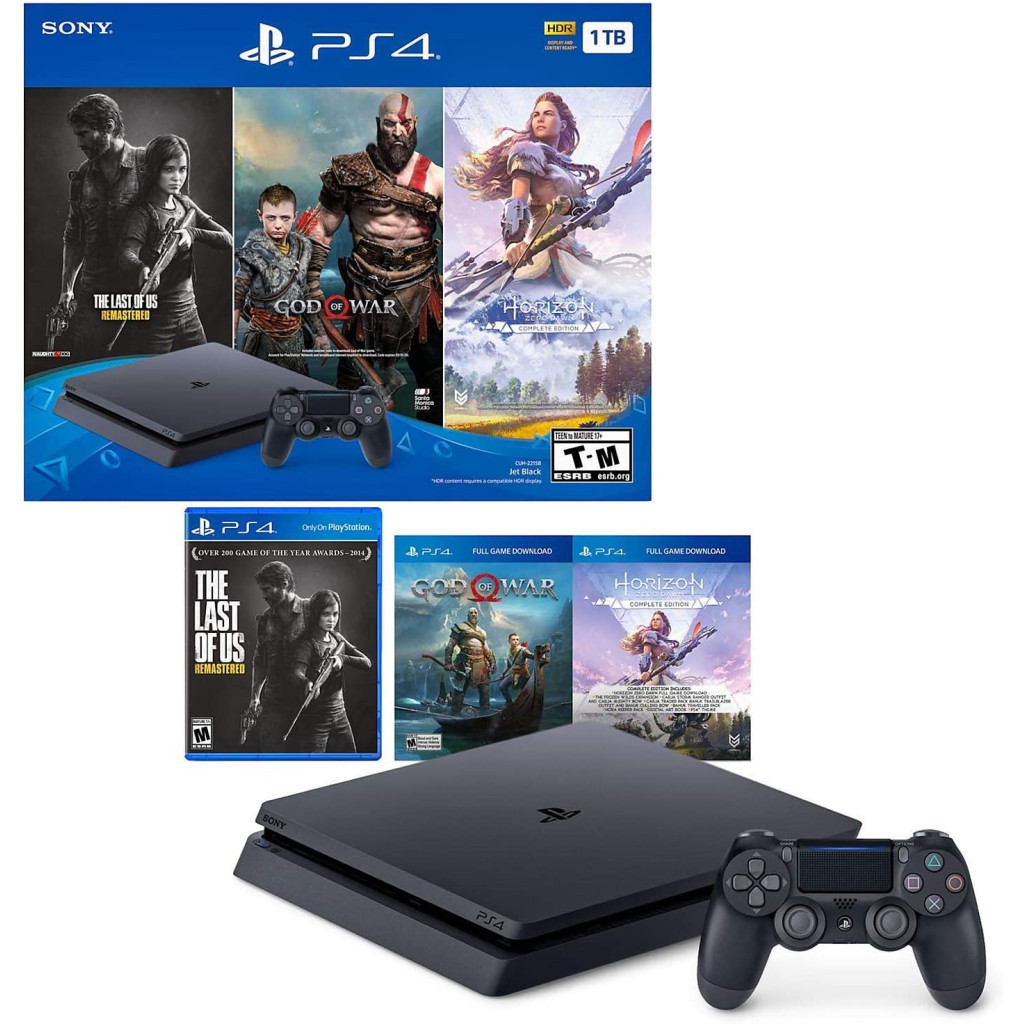 Ігрова консоль Sony PlayStation 4 Slim 1TB HZD+DET+The Last of Us+PSPlus 3М (9926009) - зображення 9