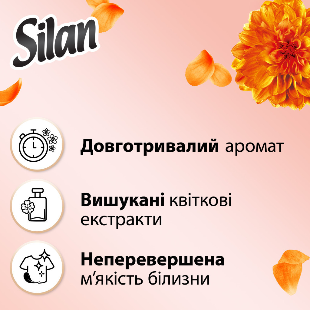Кондиціонер для білизни Silan Supreme Glamour 1012 мл (9000101579727) - изображение 2