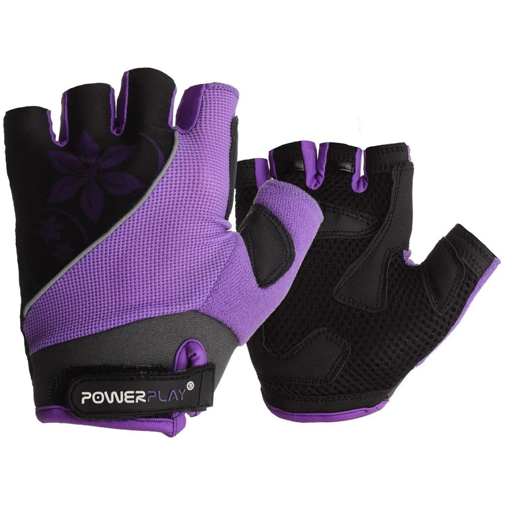 Велорукавиці PowerPlay Women 5281 Purple S (5281D_S_Purple) - зображення 1