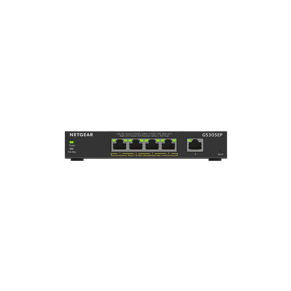 Комутатор мережевий Netgear GS305EP-100PES - зображення 1