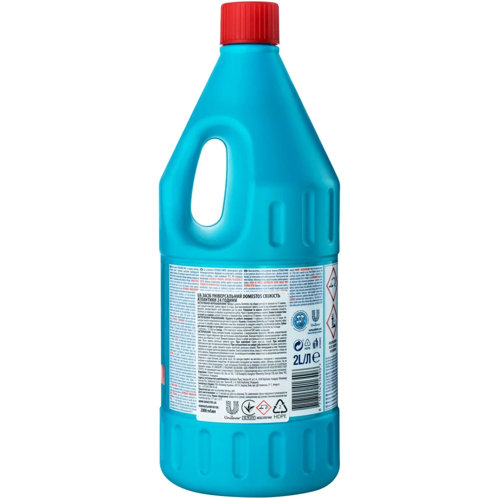 Рідина для чищення ванн Domestos Свіжість Атлантики 24 години 2 л (8718114416496) - изображение 2