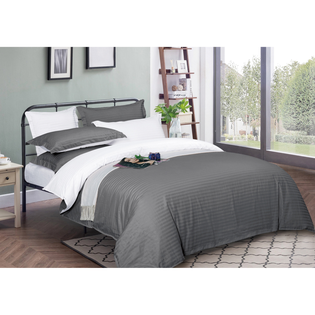 Підковдра MirSon Satin Stripe 30-0011 + 30-0001 Ventura 175х210 см (2200005258637) - зображення 1