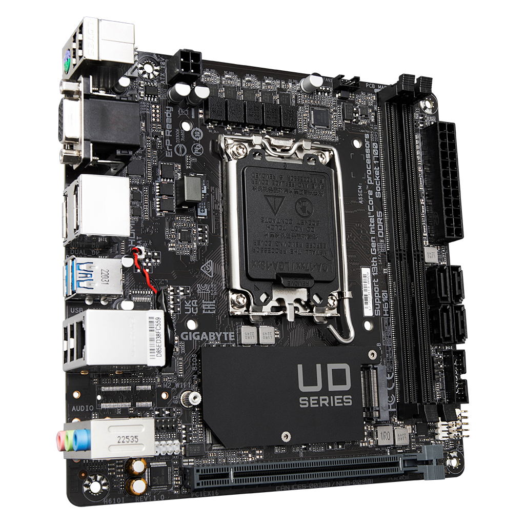 Материнська плата GIGABYTE H610I - зображення 3