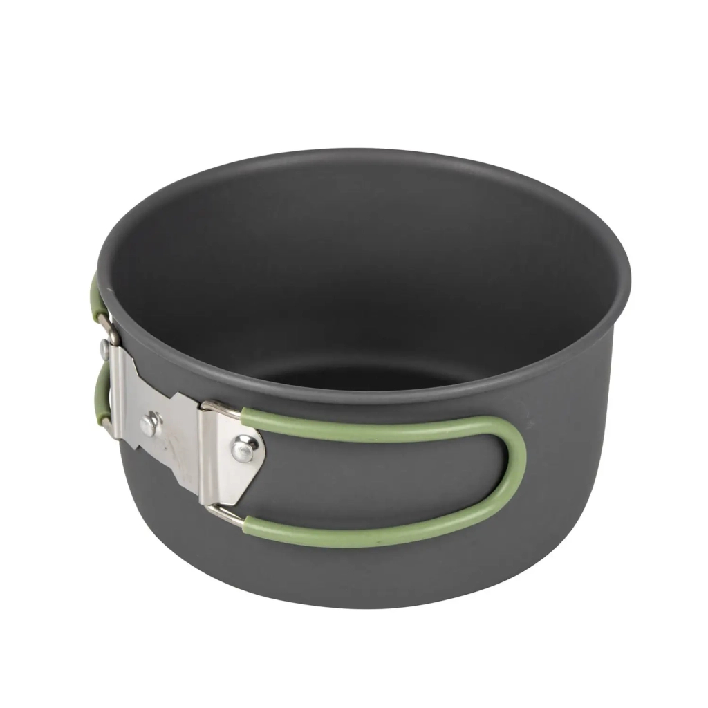 Набір туристичного посуду Bo-Camp Explorer 4 Pieces Hard Anodized Grey/Green (2200244) - зображення 8