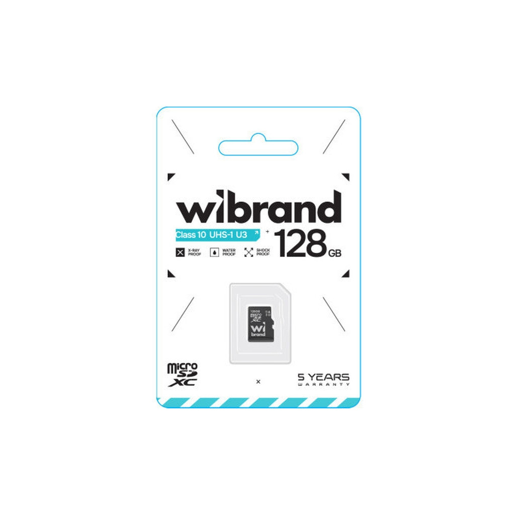 Карта пам'яті Wibrand 128GB mictoSD class 10 UHS-I U3 (WICDHU3/128GB) - зображення 2