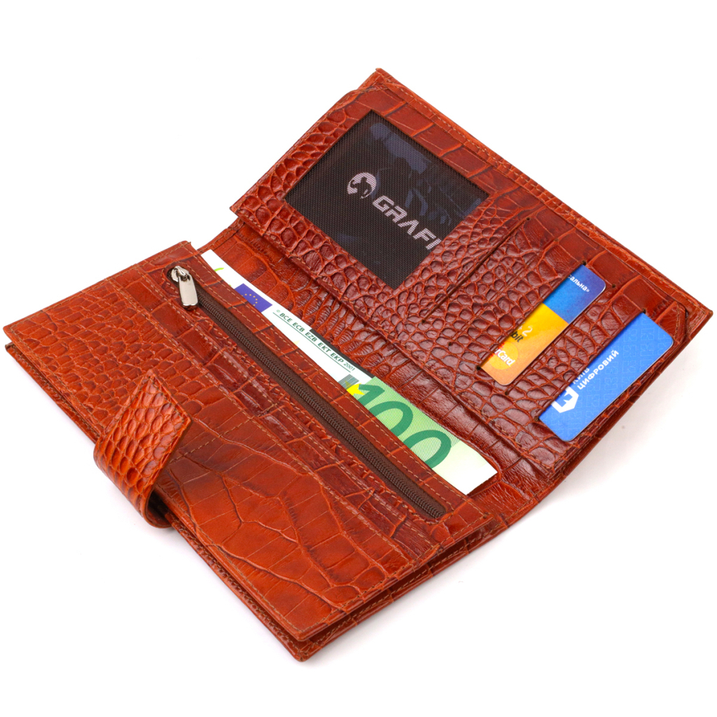 Портмоне Canpellini З натуральної шкіри Коричневе (21719) - зображення 6