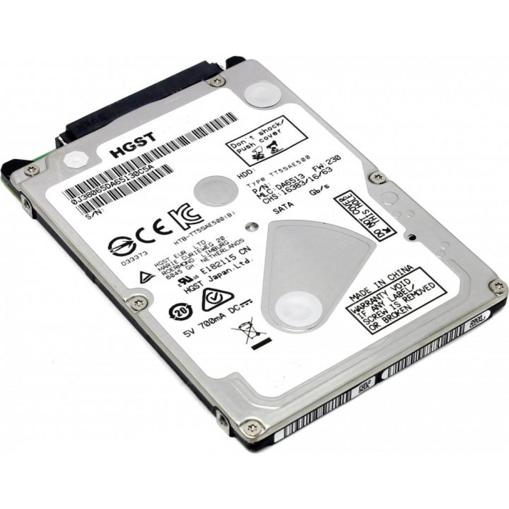Жорсткий диск для ноутбука 2.5" 500GB WDC Hitachi HGST (#0J45805 / HTS545050A7E680-FR#) - зображення 1