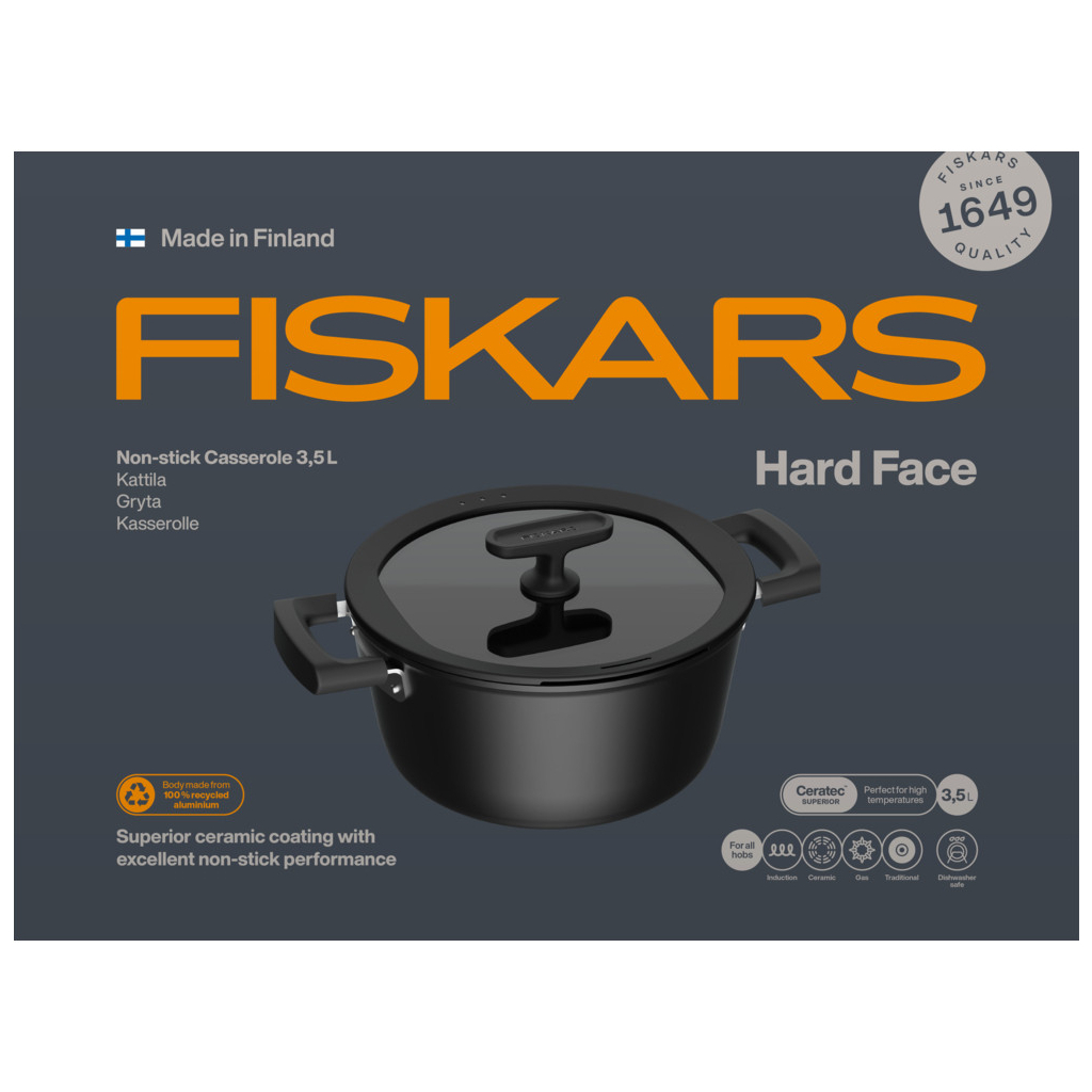 Каструля Fiskars Hard Face 3,5 л (1075526) - зображення 5