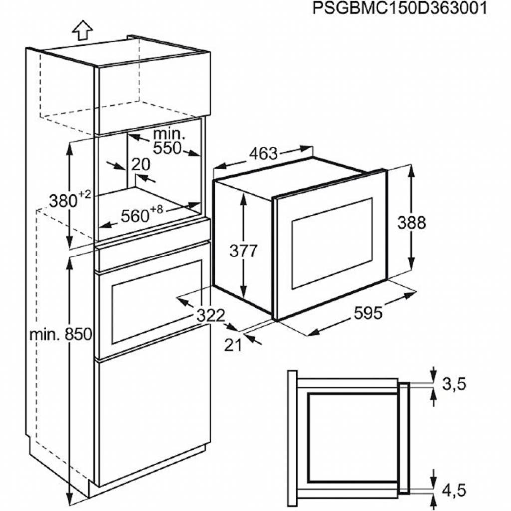 Мікрохвильова піч Electrolux EMS 20107 OX (EMS20107OX) - зображення 2