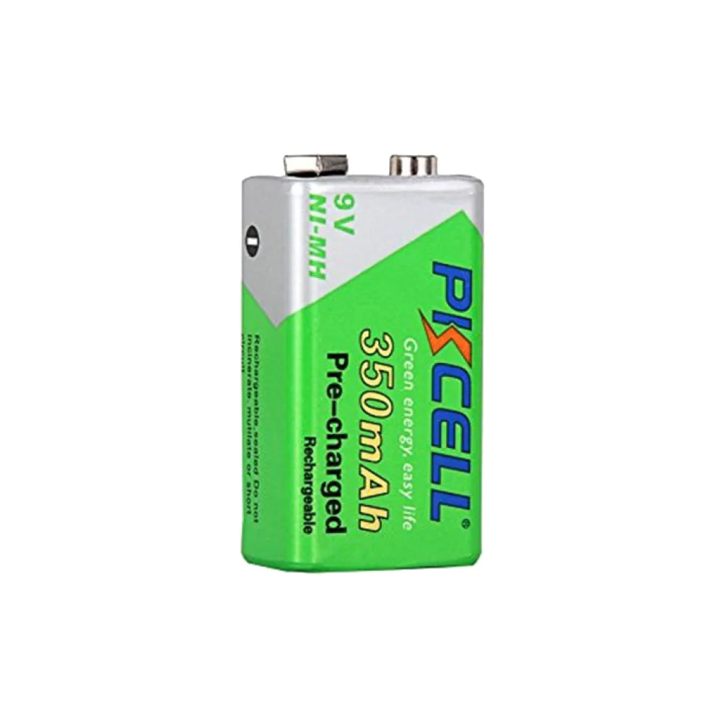 Акумулятор Крона 350mAh 9V Ni-MH NiMH Rechargeable Battery, 1 шт/бл PkCell (PC/6LR61/350-1B) - зображення 1