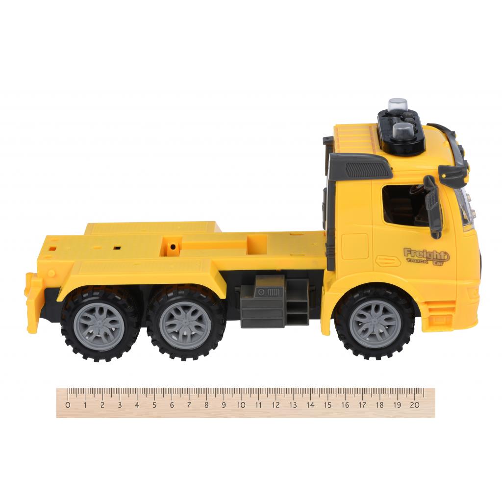 Спецтехніка Same Toy инерционный Truck Тягач желый с трактором со светом и звуком (98-613AUt-1) - зображення 3