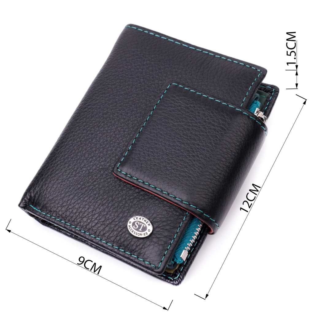 Гаманець ST Leather Чорний (19449) - зображення 4