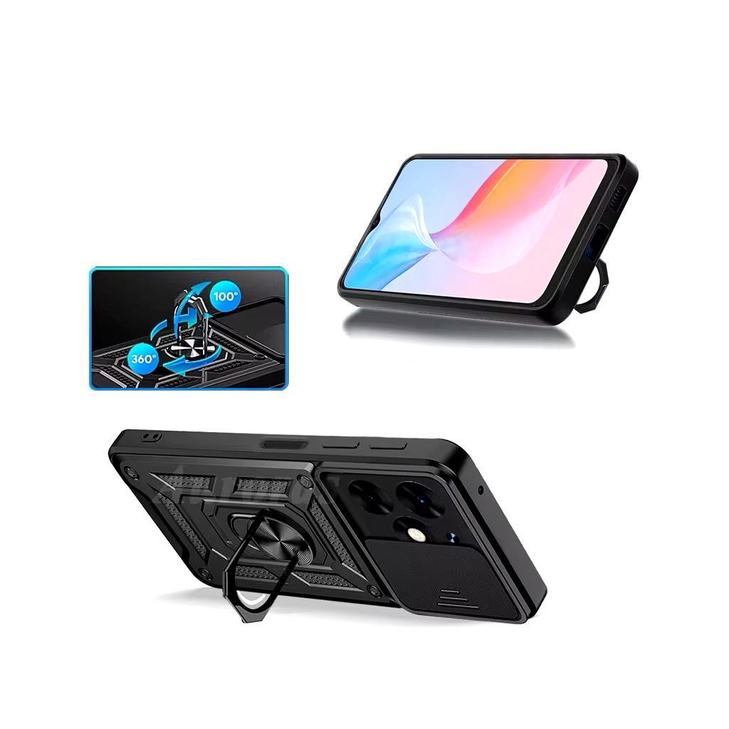 Чохол до мобільного телефона BeCover Military Tecno Spark 20 (KJ5n) Black (712168) - зображення 2