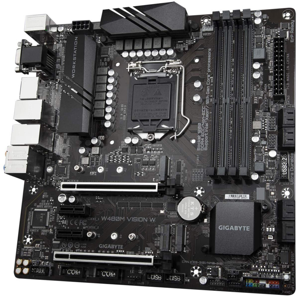 Серверна материнська плата GIGABYTE W480M VISION W (W480M_VISION_W) - зображення 4