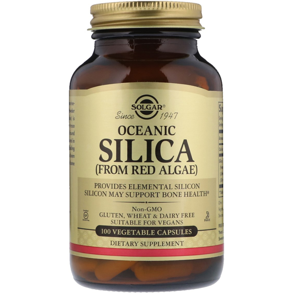 Мінерали Solgar Кремній з Червоних водоростей, Oceanic Silica, 100 гелевих кап. (SOL-02571) - зображення 1