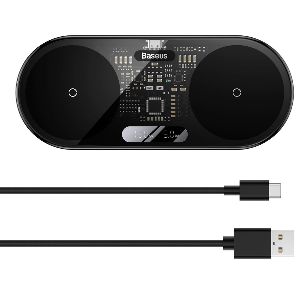 Зарядний пристрій Baseus 20W Digital LED Display (WXSX010101) - зображення 5