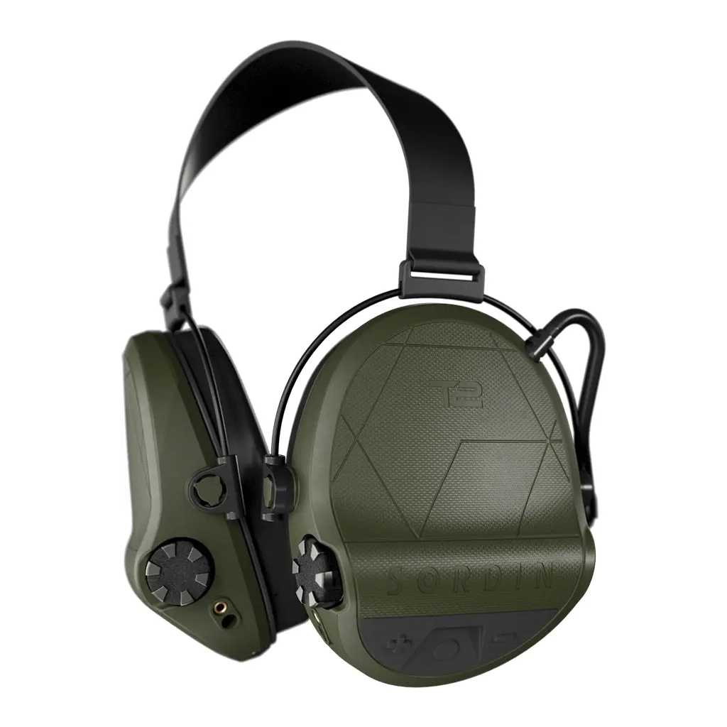 Тактичні навушники Sordin T2 Green з заднім тримачем. 4 режими (303006-20P) - изображение 2
