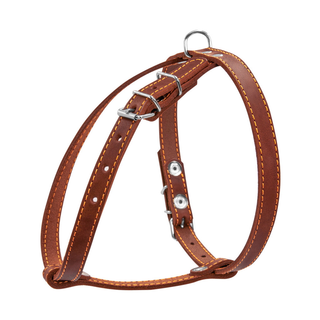 Шлея для собак Collar одинарна для малих порід Ш 14 мм А:40-48 см В:43-51 см коричнева (06346) - зображення 2