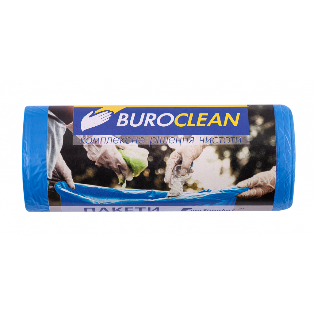 Пакети для сміття Buroclean EuroStandart сині 35 л 30 шт. (4823078977816) - зображення 1