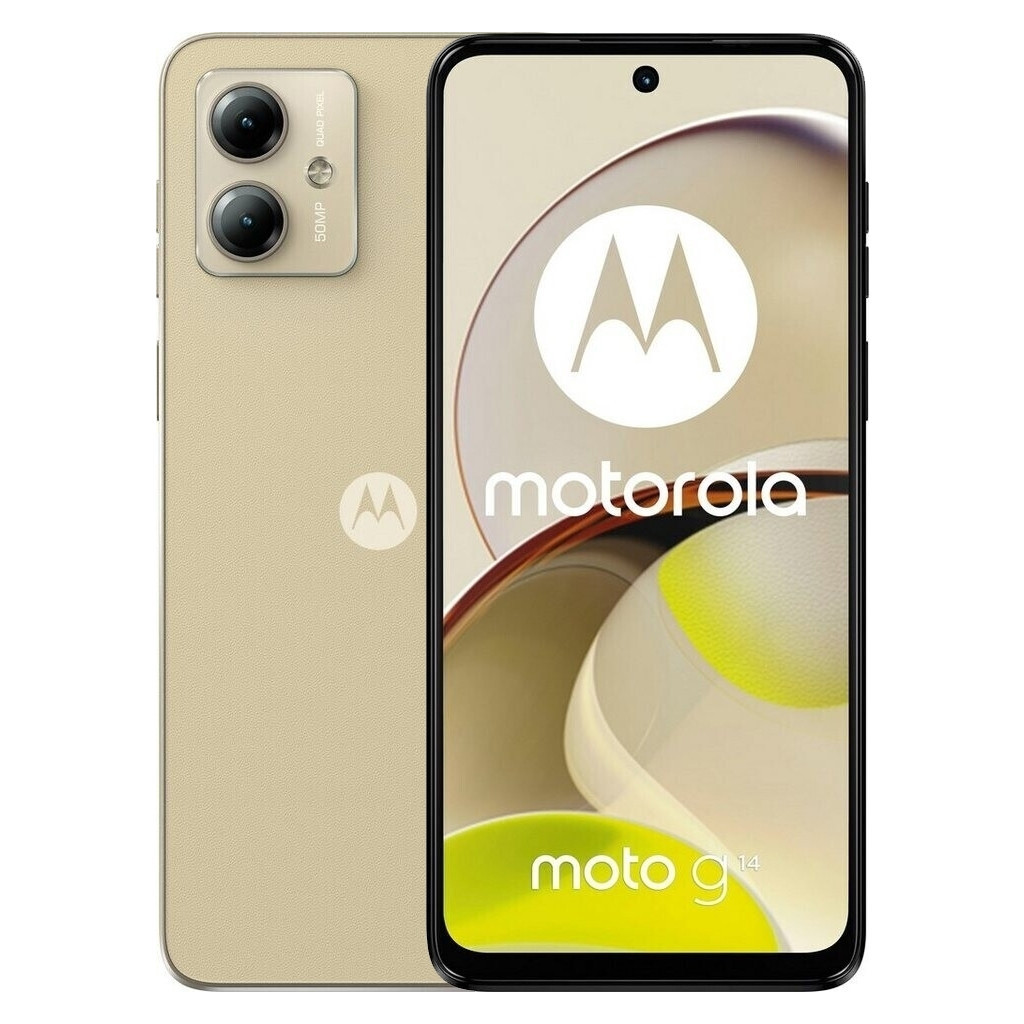 Мобільний телефон Motorola G14 8/256GB Butter Cream (PAYF0041RS) - зображення 1