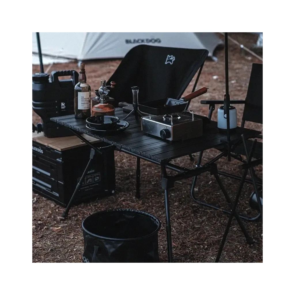 Туристичний стіл Naturehike полегшений CNH22JU037 алюміній чорний (6927595712474) - зображення 5