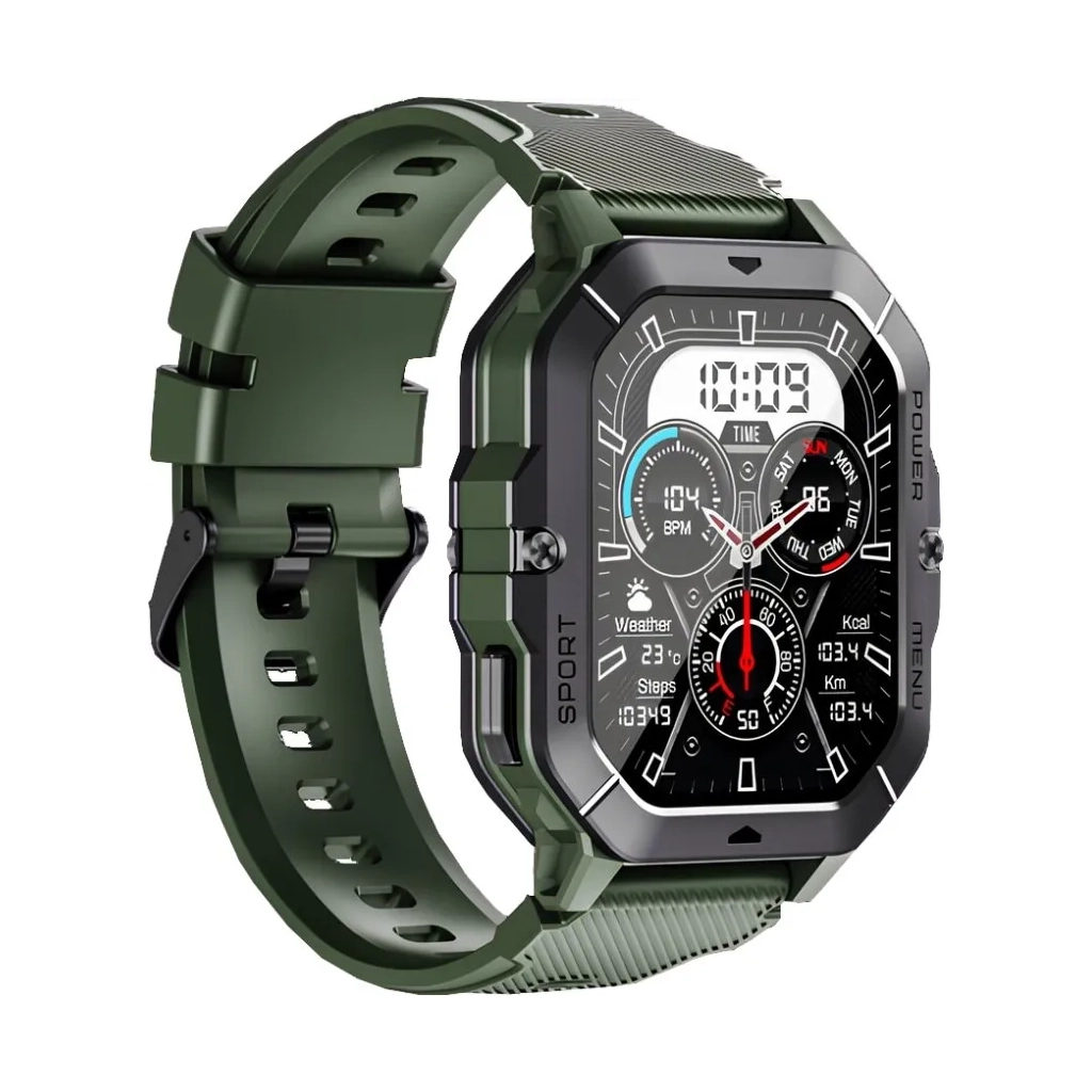 Смарт-годинник OUKITEL BT101 Military Green (6931940739818) - зображення 3