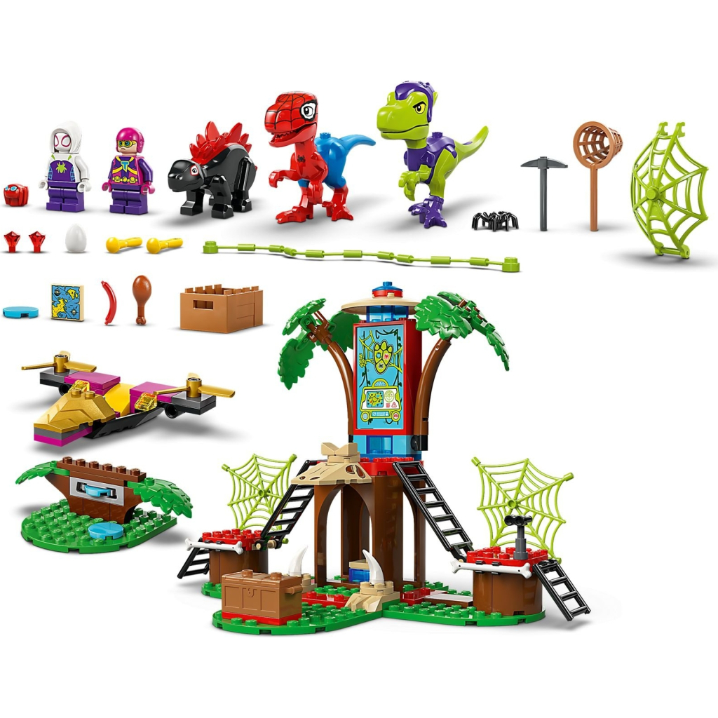 Конструктор LEGO Spidey Битва Павука та раптора Гоббі у штаб-будинку на дереві (11200) - зображення 6