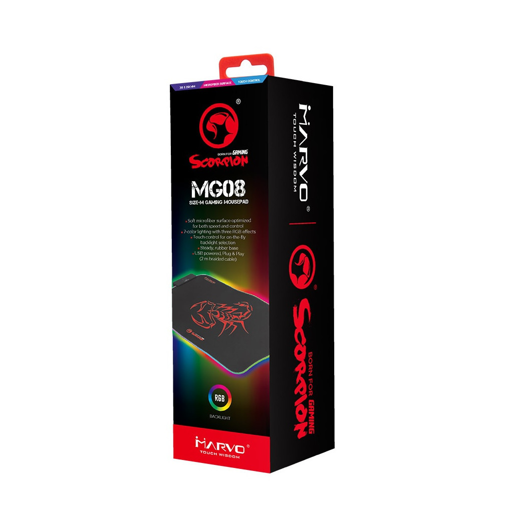 Килимок для мишки Marvo MG08 M RGB lighting - зображення 5