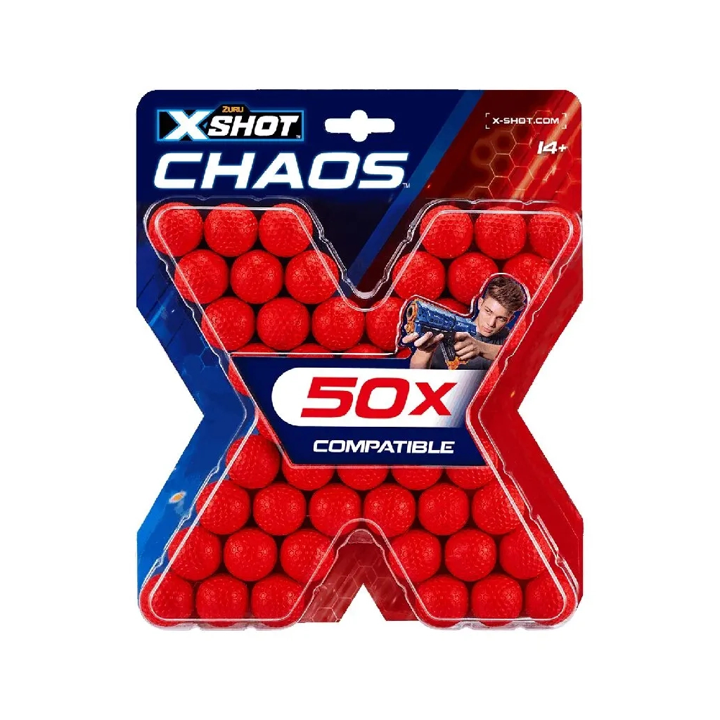 Іграшкова зброя Zuru X-Shot Набір шариків CHAOS new (50 шт.) (36327R) - зображення 1