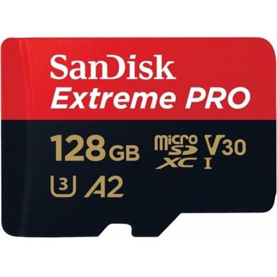Карта пам'яті SanDisk 128GB microSDXC class 10 UHS-I U3 A2 Extreme Pro (SDSQXCY-128G-GN6MA) - изображение 2
