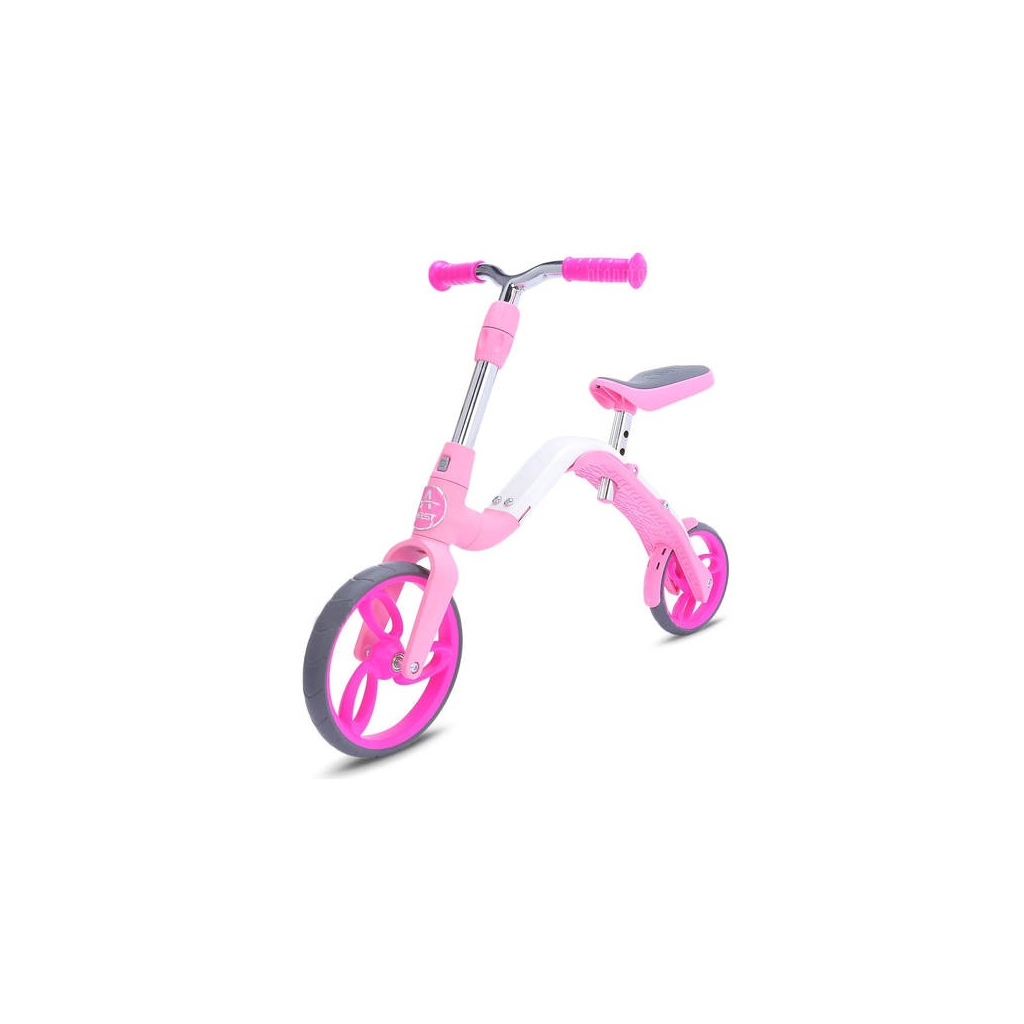 Самокат Daddychild Біговел 2 в 1 Спорт AEST B02 Рожевий (6468273) - зображення 1