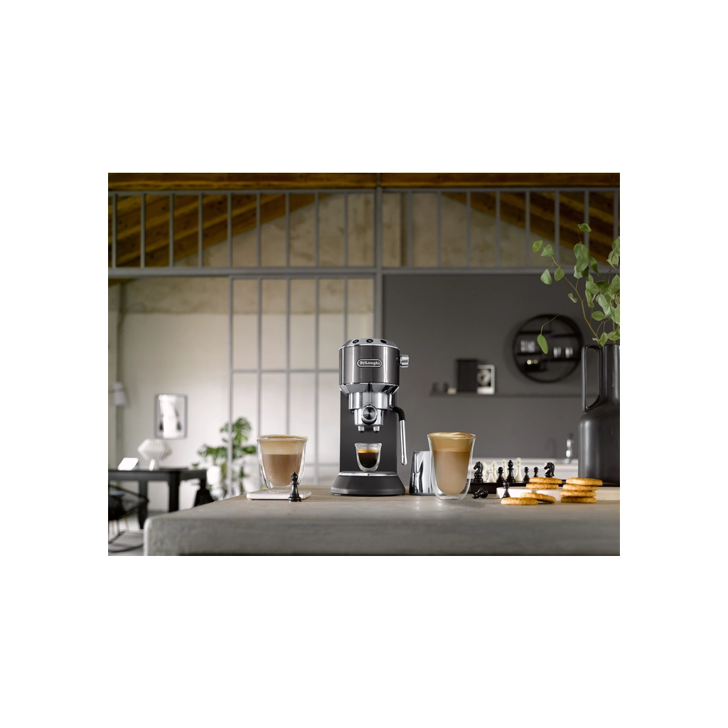 Ріжкова кавоварка еспресо DeLonghi EC 885 GY (Dedica Arte) - зображення 11