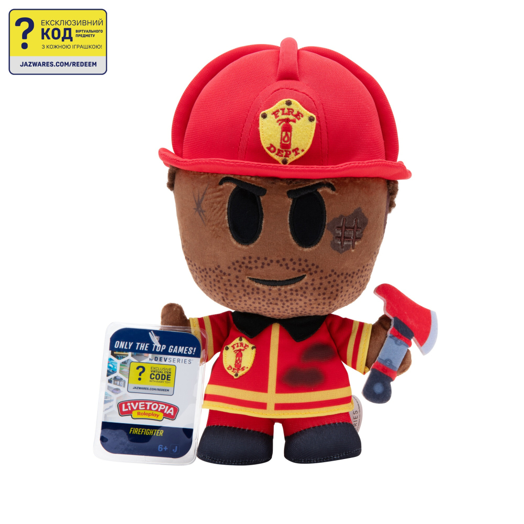 М'яка іграшка DevSeries Collector Plush Livetopia Firefighter (CRS0014) - зображення 1