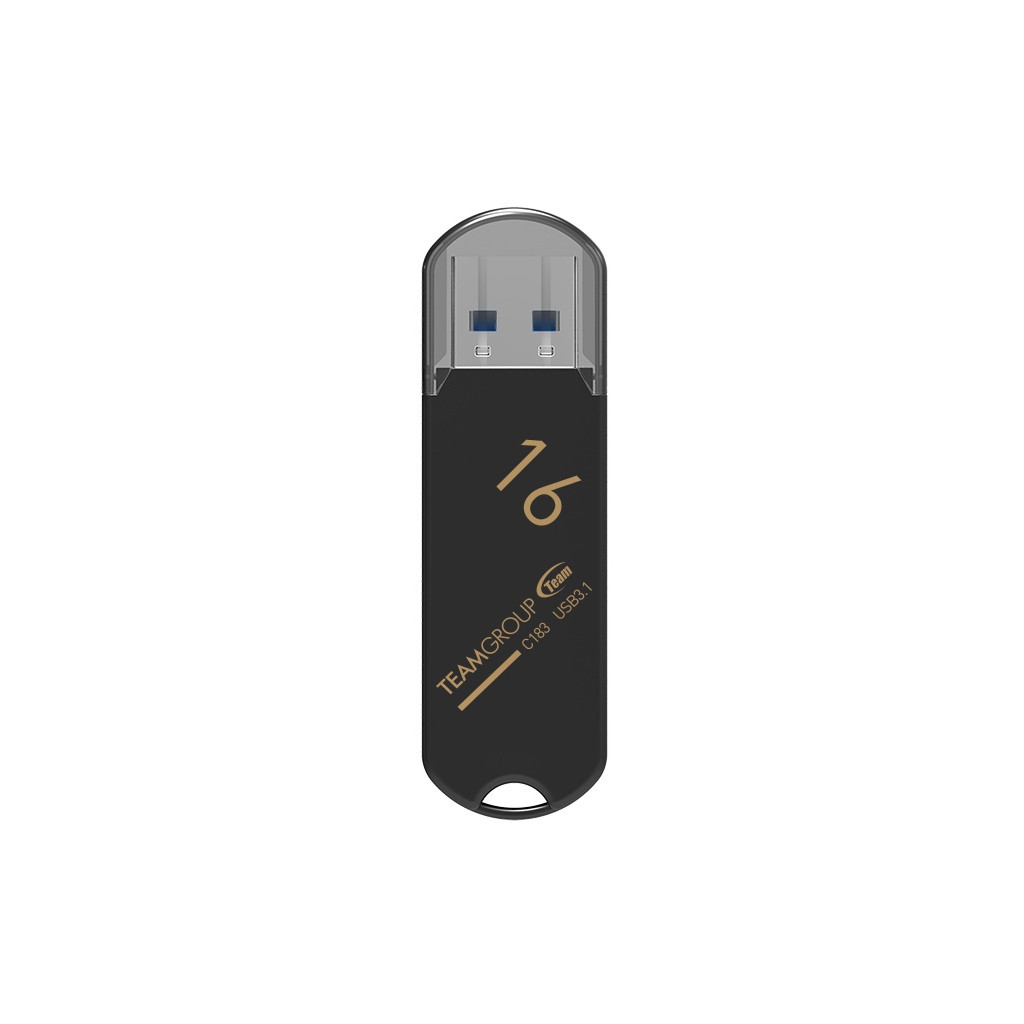 USB флеш накопичувач Team 16GB C183 Black USB 3.1 (TC183316GB01) - зображення 1