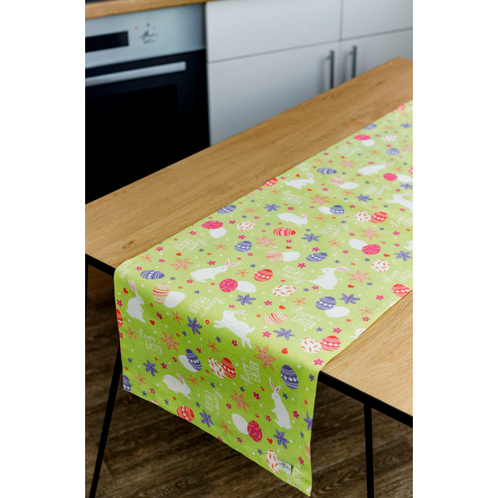 Доріжка на стіл Прованс Писанка зелена 140х40 см (4823093445017) - зображення 2